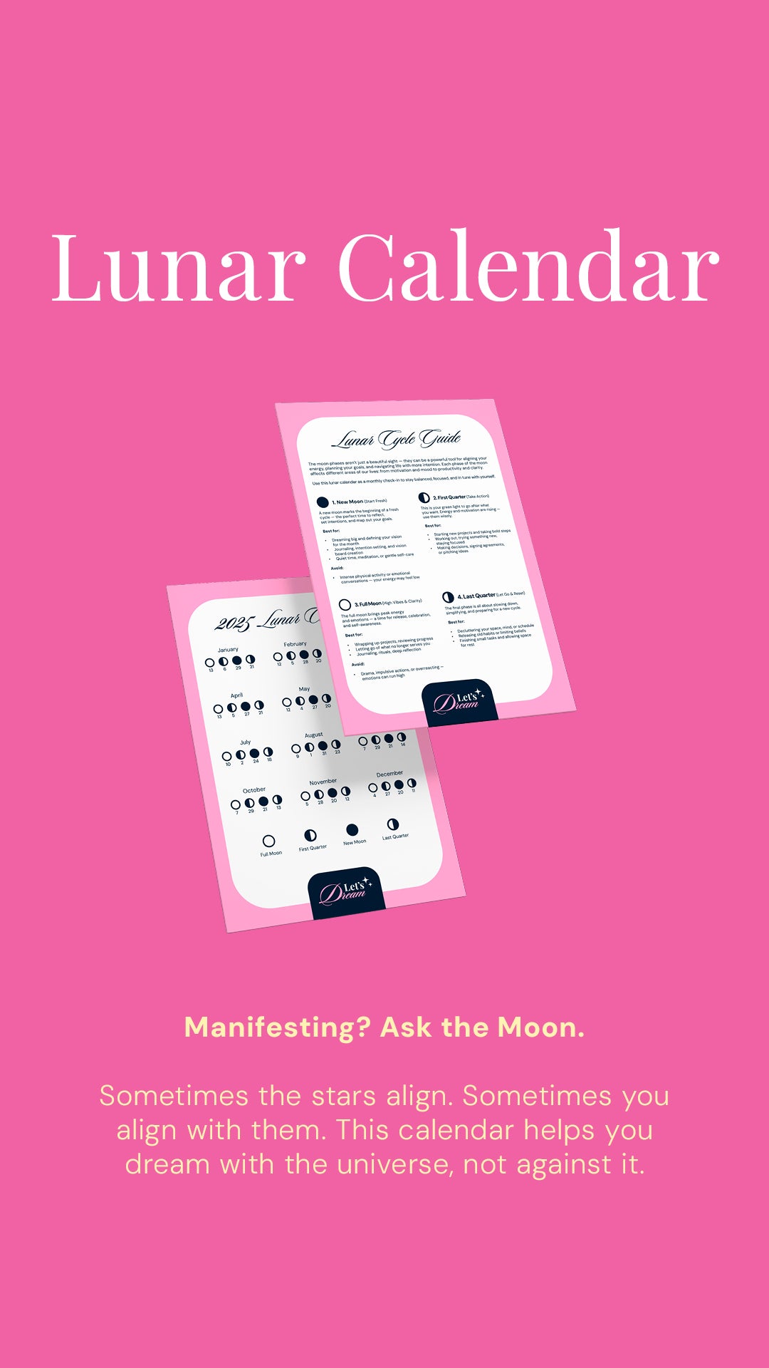 Let’s Dream Vision Board Kit — your visual self-care ritual in a tube.